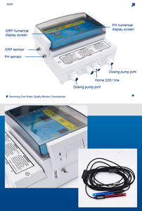 Système de contrôle de la qualité de l'eau de piscine S.G.Tech AC 100-240V, équipement d'entretien de piscine en plastique haute efficacité - Product Image 6