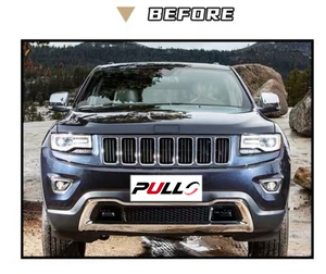 Parachoques de coche para <span class=keywords><strong>JEEP</strong></span> <span class=keywords><strong>GRAND</strong></span> <span class=keywords><strong>CHEROKEE</strong></span> 14-22, actualización a estilo <span class=keywords><strong>SRT</strong></span>, contiene la falda lateral del capó, parachoques de coche, capó de cejas - Product Image 3