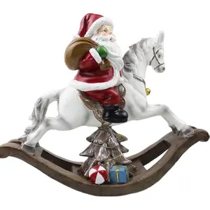 2020 оптовая продажа под заказ хорошее качество Рождество Санта Клаус на лошади Китай
