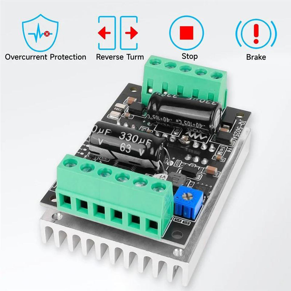 BLDC Brushless Motor Driver Controller High Power 300W DC 12V-50V 24V ...