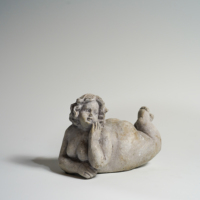 Lianda créatif décor à la maison mignon grosse femme Figure Statue ciment Art artisanat Sculpture bibelot objets décoratifs ornements