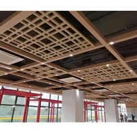 Panneaux de plafond en grille d'aluminium sur mesure pour plafonds métalliques suspendus intérieurs, installation en encastrement