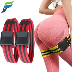 YETFUL Glutes Booty Training Blood Flow Restriction Occlusion BFR Resistance Hip Circle Thigh Strap Band Set