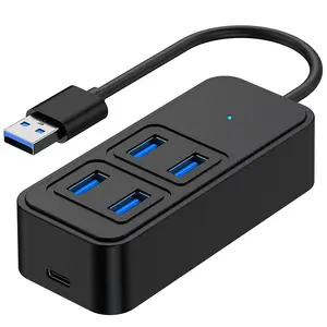 5-in-1 5Port USB 3.1 Type-C High Speed USB C Hub with Hub 3.0 2.0 5Gbps TF SD Reader Slot PD for MacBook Pro Air USB C Splitter