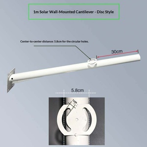 <span class=keywords><strong>Support</strong></span> mural fixe pour panneau <span class=keywords><strong>solaire</strong></span> photovoltaïque, accessoires de lampadaire, base de fixation par aspiration, <span class=keywords><strong>support</strong></span> de poteau cantilever de 1 mètre épaissi - Product Image 3