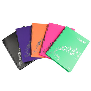 Wholesale PP Cover A4 Coil <b>Music</b> Sheet Holder Multiple‑color Options Transparent Sleeve <b>Music</b> Folder For <b>Music</b> School Supplies - Product Image 1