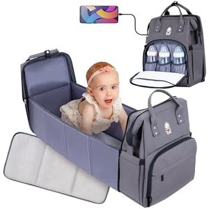 Muestra Gratuita, Logotipo Personalizado del Fabricante, Mochila Pañalera Multifuncional de Gran Capacidad, Bolso de Bebé Portátil y Elegante para Mamás - Product Image 4