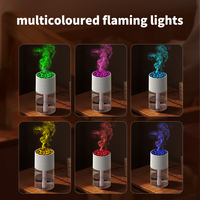 OEM ODM Nouveau Humidificateur Ultrasonique Portable à Effet Flamme 3D, Diffuseur Mini Flamme Volcanique, USB pour Voiture, Coloré, 280ml, Petit Atomiseur