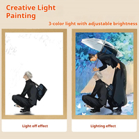 Lámpara Nocturna LED de Anime, Lámpara 3D de Anime, Lámpara Nocturna Acrílica, Lámpara Nocturna de Dibujos Animados, Decoración Kawaii para Habitación, Lámpara de Noche Linda para Niños