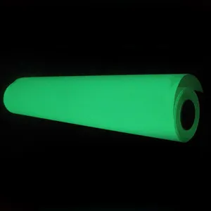 Plotter Cutting Photoluminescent 10-12 hours Glow In The Dark Vinyl Luminous Film Self Adhesive Tape For Warning