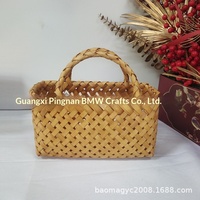 Panier Cadeau du Nouvel An en Bois, Panier Souvenir en Bois de Style Chinois, Forme Rectangulaire, Emballage Cadeau Original, Grande Usine