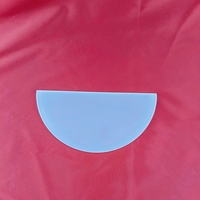 Plaque circulaire en silice fondue pure à 99,99 %, double face givrée, pour optique, semi-conducteurs, usage en laboratoire, découpe disponible