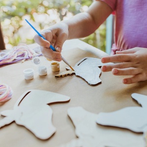 Licorne 2 pièces chaîne et jouet éducatif en bois peint ensemble éducatif pour enfants ensemble d'entraînement manuel de dextérité passe-temps - Product Image 4