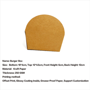<span class=keywords><strong>Big</strong></span> Mac marrón corrugado de China. Hamburguesa en forma de hamburguesa saca fiambrera para la venta - Product Image 4