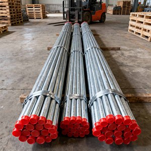 מוט עגול מפלדת פחמן מגולוונת ASTM A36 S235JR בעל חוזק גבוה, מצופה אבץ, תואם למדיניות <span class=keywords><strong>2026</strong></span> - Product Image 4