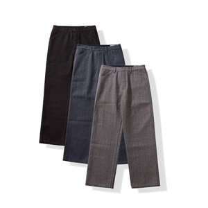 <span class=keywords><strong>Pantalon</strong></span> de travail vintage pour <span class=keywords><strong>homme</strong></span> en mélange de <span class=keywords><strong>laine</strong></span> - <span class=keywords><strong>Pantalon</strong></span> droit rétro en <span class=keywords><strong>tweed</strong></span> à chevrons avec boucle réglable à l'arrière - Product Image 3