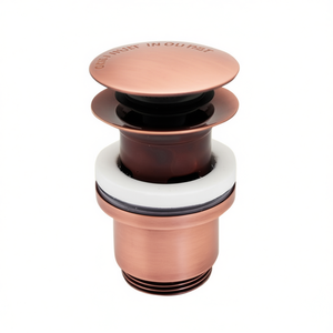 Siphon de vidange rond 1 1/4 avec trop-plein en bronze, longueur 13 cm, pour évier - Product Image 3