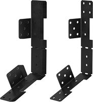 Support de cintre d'escalier noir Heavy Duty 18 Gauge réglable Cintre d'escalier