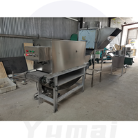 Kommerzieller Knoblauch schäler Anpassbare 200kgh automatische Ketten art Knoblauch haute ntfernungs schälmaschine