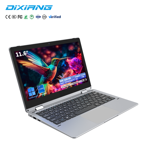 Hot Selling 11.6 Inch 1366*768 A3950 Yoga 360 Degree Touch Screen 8GB RAM 128GB 256GB 512GB 1TB SSD Laptop for Personal Home