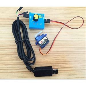 Micro-moteur à rotation continue Feetech Fs90r avec roue à pneu RC pour Arduino Microbit, lot de 4 - Product Image 4