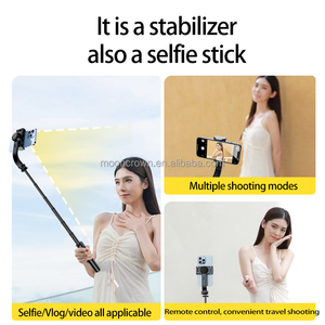 R15 Подвес/Стабилизаторы 360 Вращение держатель для видео штатив L08 Q08 smart shooting Selfie Stick мобильный телефон карданный стабилизатор - Product Image 5