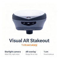 Récepteur GNSS RTK professionnel Hi-Target IRTK20, 1408 canaux, IMU, nivellement visuel pour la topographie de chantier
