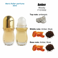 Parfum Roll On Aroma Amber Tea Musk Woody 30ml untuk Pria, Wangi Menawan, Grosir Kustom