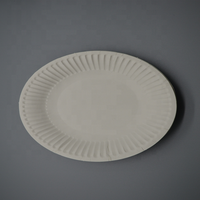 Assiettes en papier kraft écologiques jetables de qualité alimentaire pour aliments, biscuits, salades, artisanat et sucre
