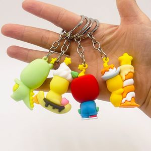 <span class=keywords><strong>Porte</strong></span>-clés en PVC souple en forme de personnage de dessin animé, <span class=keywords><strong>figurine</strong></span> mignonne en caoutchouc pour la décoration - Product Image 2