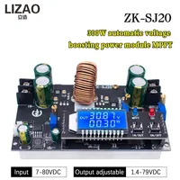Module élévateur-abaisseur de tension automatique MPPT ZK-SJ20 300W, entrée 7-80VDC, sortie 1.4-79VDC, avec écran LCD en option