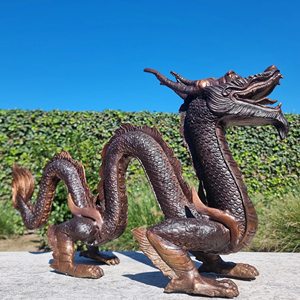 Sculpture d'animal <span class=keywords><strong>mythe</strong></span> occidental personnalisée en usine grande statue <span class=keywords><strong>de</strong></span> dragon en bronze d'extérieur à vendre - Product Image 5