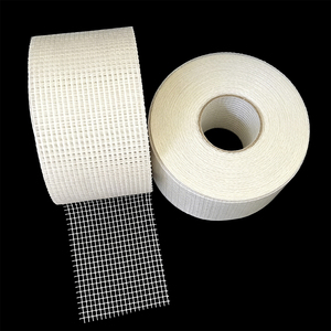 Cinta de Malla de Fibra de Vidrio Tejida Lisa Autoadhesiva, Resistente a los Álcalis, Impermeable y Antirrotura, para Revestimiento de Paredes Exteriores - Product Image 1