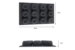 Moule à pâtisserie en <span class=keywords><strong>silicone</strong></span> à bulles de perles 3D, moule à gâteau mousse sphérique gonflé de qualité alimentaire premium - Product Image 3