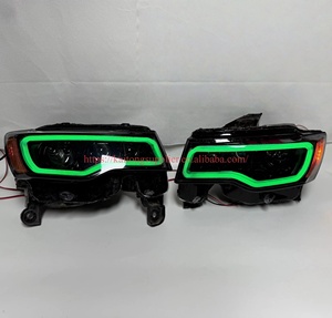 Conjunto de Faros Delanteros RGB Hechos a Mano con Efecto de Persecución, Luces Personalizadas para Jeep Grand Cherokee - Product Image 2