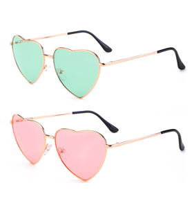 Gafas de Sol Divertidas de Metal con Forma de Corazón para Mujer, Gafas de Sol Modernas con Forma de Corazón - Product Image 4