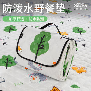 เสื่อปิกนิกยี่ซิดานรูปสี่เหลี่ยมผืนผ้ากันความชื้นสำหรับตั้งแคมป์กลางแจ้งทุกฤดูกาลแบบพกพา - Product Image 4