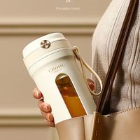 Licuadora Portátil USB Inalámbrica para Café, Mini Licuadora Digital con Sensor de Voz, Operable con una Mano, Gran Capacidad