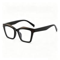 Lunettes anti-lumière bleue SM26012, monture PC œil de chat, lunettes d'ordinateur unisexes, lunettes optiques, verres correcteurs bloquant la lumière bleue