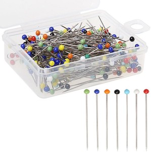 1000 pièces aiguilles à coudre 38mm épingles à tête sphérique en verre vêtements bijoux pièces décoration florale - Product Image 2