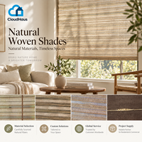 Stores tissés sur mesure en fibres naturelles de bambou et de jute, écologiques, pour la décoration intérieure moderne des fenêtres.