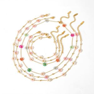 Conjunto de joyería de moda de 4 piezas: pendientes, collar, anillo y pulsera con forma de corazón y mariposa. Elegante conjunto de - Product Image 3