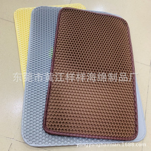 Cat Litter Control Mat 43x56cm 58x75cm EVA Waterproof Removable Washable Rectangle For Cat Paw Pad - Product Image 4