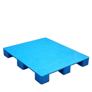 พาเลทพลาสติกสีน้ำเงินแบบขาเก้าขา ขนาด 1200x1000x150 มม.  แบบเข้าได้สี่ทาง รับน้ำหนักได้ 10 กก. สำหรับคลังสินค้า - Product Image 3