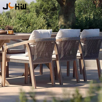 Fabricant de meubles de jardin de luxe en teck pour restaurants d'extérieur meubles de patio villa ensemble table à manger et chaises