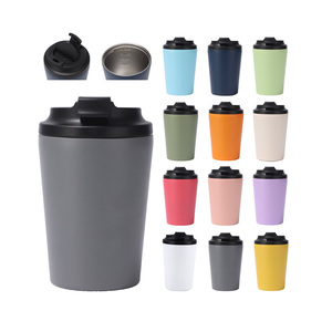Mipe personalizzato isolato in acciaio inox tazza di caffè sublimabile caldo e tazza di ghiaccio con coperchio per il viaggio - Product Image 1