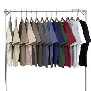 Nouveaux T-shirts de luxe pour hommes 2024, unis, de haute qualité, 100% coton tricoté, grammage lourd 380 g/m², coupe oversize, écologiques - Product Image 4