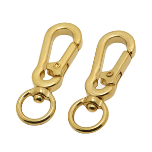 <strong>Lobster</strong> Clasp Keychains Pure Brass Round <strong>Lobster</strong> Clasps Swivel Trigger Snap Hook Purse Lanyard Clips for DIY Leather Craft