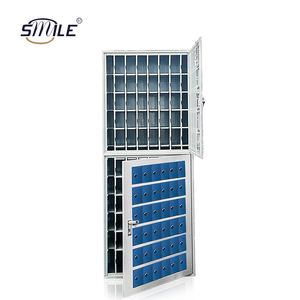 CHNSMILE OEM 66-Door Steel Mailbox Customizável Digital Signage Autoportante Carta À Prova D 'Água Drop Post Office Box Outdoor - Product Image 5