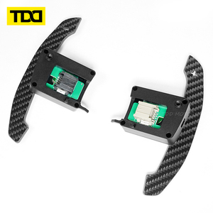 Palancas de cambio magnéticas de fibra de carbono TDD para Ford Mustang GT Shelby, palancas de cambio para volante. - Product Image 1